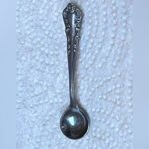 Vintage sterling silver small spoon pin brooch Antique